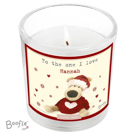 Personalised Boofle Christmas Love Scented Jar Candle £12.99